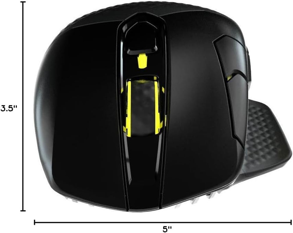 Dark CORE RGB PRO Wireless/Wired FPS MOBA Gaming Mouse – 18,000 DPI, Fast Response Time, 8 Programmable Side Buttons, Dynamic Multi-Color Backlighting – Black