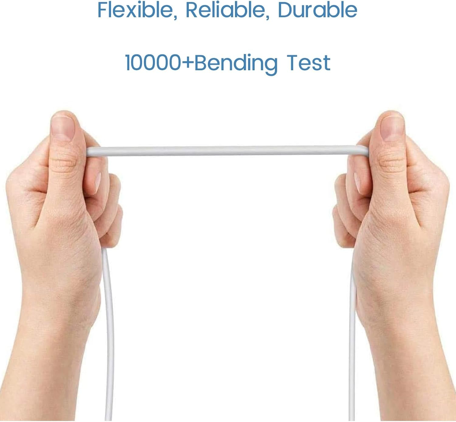 Micro USB Extension Cable Replacement for Wyze Cam V3 or Pan V2, Yi Outdoor Camera - Long Power Cord 25 Ft, White, 3-Pack